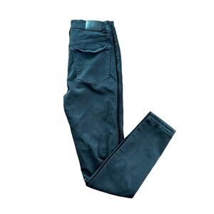 Madewell 10" High Rise Skinny Jeans‎ Size 27 Womens Black Denim BROKEN ZIPPER